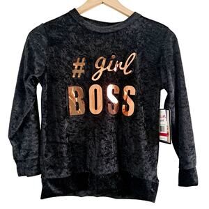 Delia's Crushed Velvet Girl Boss Sleepwear Top